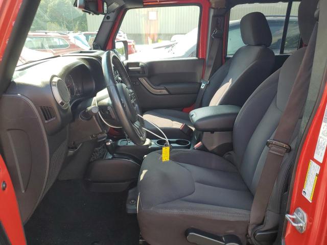 1C4BJWDG0EL133959 - 2014 JEEP WRANGLER U SPORT RED photo 7