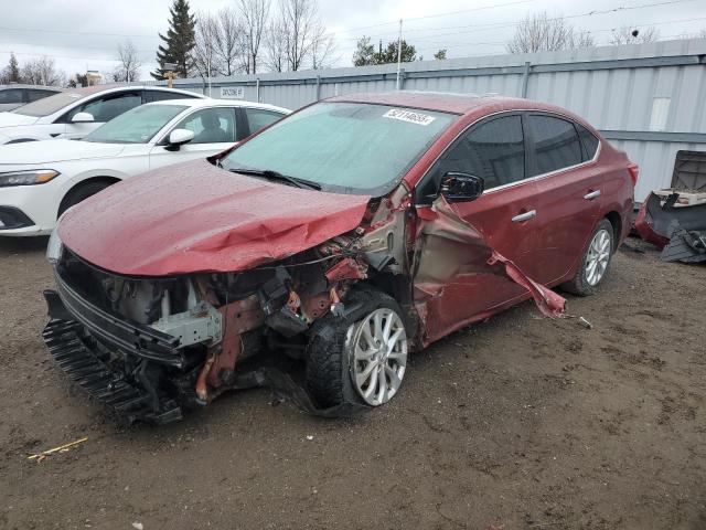 3N1AB7AP5JY310612 - 2018 NISSAN SENTRA S RED photo 2