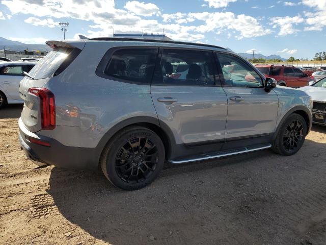 5XYP5DHC0MG159607 - 2021 KIA TELLURIDE SX GRAY photo 3