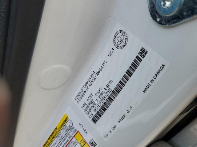 2HGFE2F22SH107325 - 2025 HONDA CIVIC LX WHITE photo 13