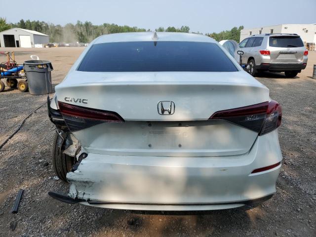 2HGFE2F22SH107325 - 2025 HONDA CIVIC LX WHITE photo 6