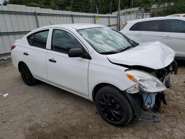 3N1CN7AP2EL857095 - 2014 NISSAN VERSA S/S S WHITE photo 4