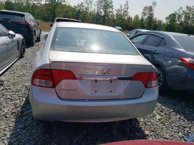 2HGFA16639H028295 - 2009 HONDA CIVIC LX-S SILVER photo 6