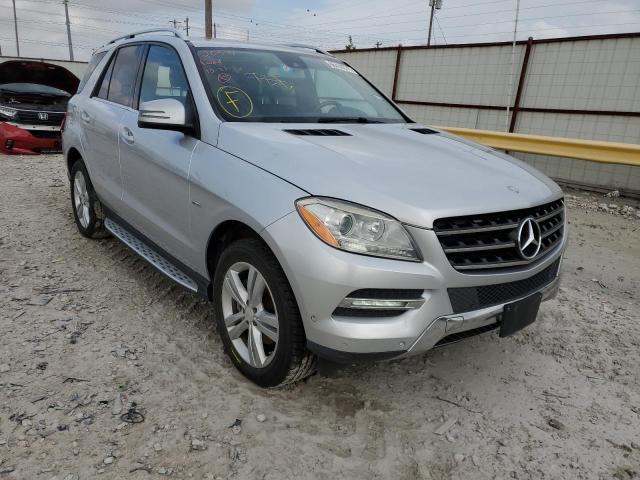 4JGDA5HB2CA075505 - 2012 MERCEDES-BENZ ML 350 4MATIC SILVER photo 1