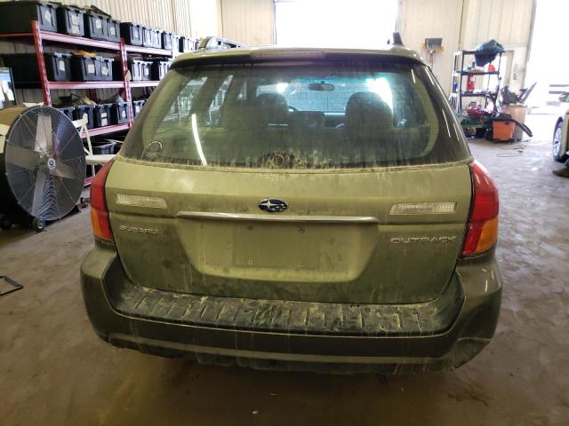 4S4BP61C957354853 - 2005 SUBARU OUTBACK OUTBACK 2.5I GREEN photo 6