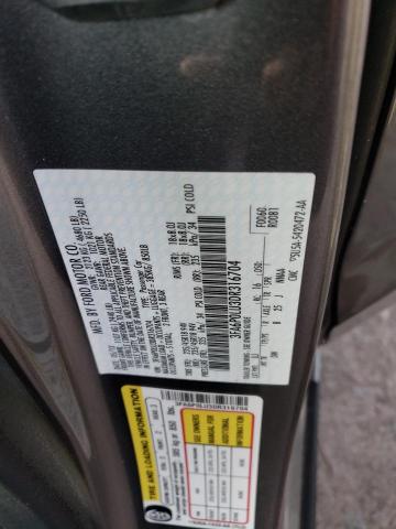 3FA6P0LU3DR316704 - 2013 FORD FUSION SE HYBRID GRAY photo 12