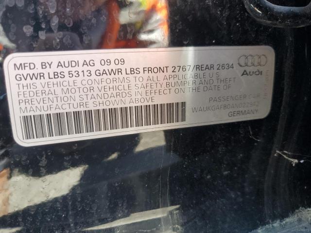 WAUKGAFB0AN022942 - 2010 AUDI A6 PRESTIGE 黑色 照片 12