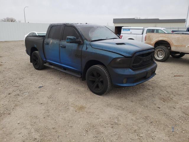 1C6RR7MTXJS202576 - 2018 RAM 1500 SPORT BLUE photo 1