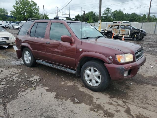JN8DR07Y11W519015 - 2001 NISSAN PATHFINDER LE 勃艮第红 照片 4