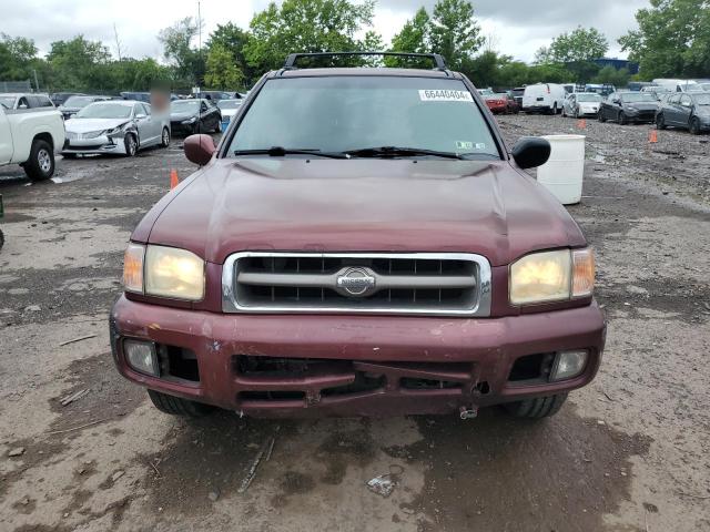 JN8DR07Y11W519015 - 2001 NISSAN PATHFINDER LE 勃艮第红 照片 5