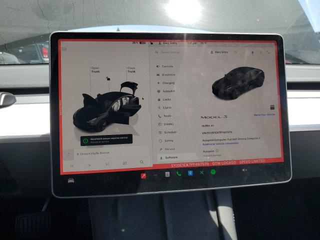 5YJ3E1EA7PF497579 - 2023 TESLA MODEL 3 BLACK photo 9