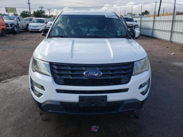 1FM5K8AR5GGC26544 - 2016 FORD EXPLORER POLICE INTERCEPTOR WHITE photo 5