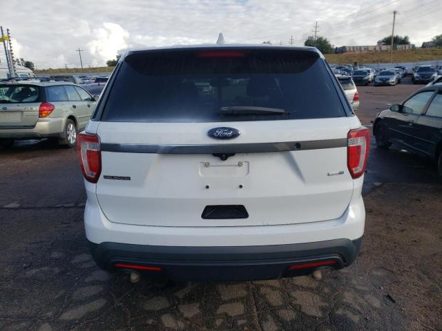 1FM5K8AR5GGC26544 - 2016 FORD EXPLORER POLICE INTERCEPTOR WHITE photo 6
