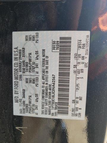 1FTRX18LX3NA62567 - 2003 FORD F150 Siyah fotoğraf 12