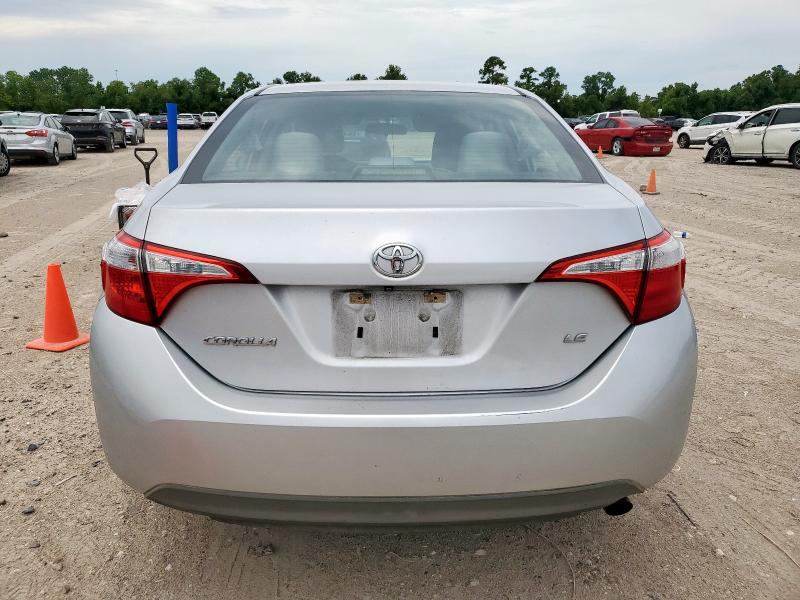 5YFBURHE5GP487097 - 2016 TOYOTA COROLLA L SILVER photo 6