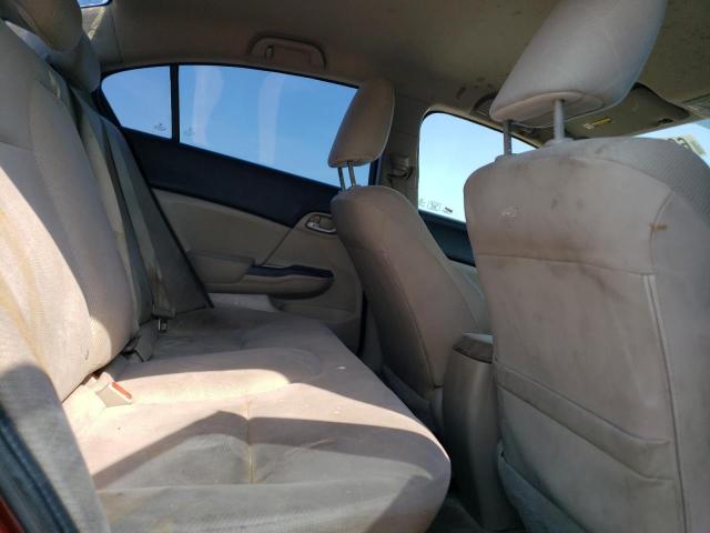 2HGFB2F58CH605789 - 2012 HONDA CIVIC LX მუქწითელი ფოტო 10