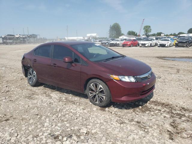 2HGFB2F58CH605789 - 2012 HONDA CIVIC LX მუქწითელი ფოტო 4