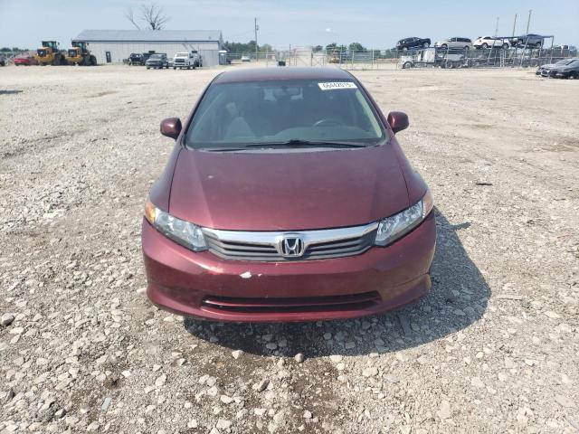 2HGFB2F58CH605789 - 2012 HONDA CIVIC LX მუქწითელი ფოტო 5