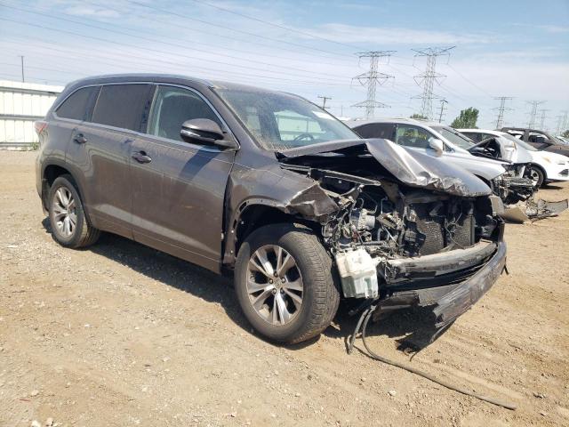 5TDJKRFH1FS199744 - 2015 TOYOTA HIGHLANDER XLE GRAY photo 4