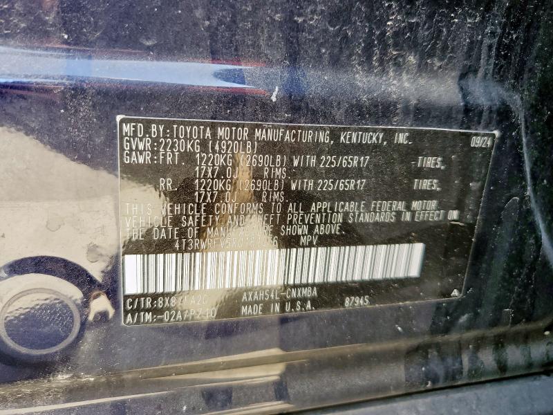 4T3RWRFV5RU161076 - 2024 TOYOTA RAV4 XLE BLUE photo 12