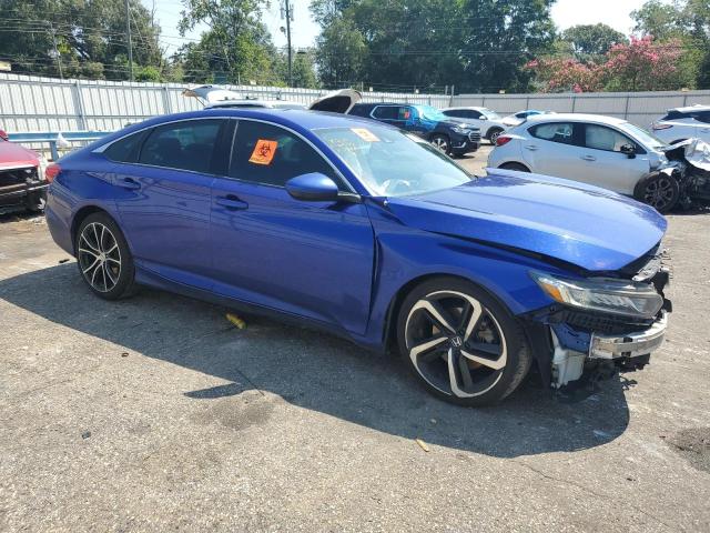 1HGCV1F34LA088704 - 2020 HONDA ACCORD SPORT BLUE photo 4