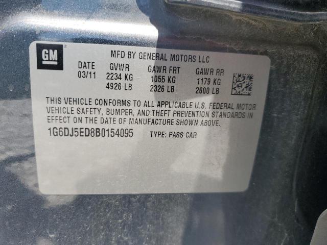 1G6DJ5ED8B0154095 - 2011 CADILLAC CTS PERFORMANCE COLLECTION ნაცრისფერი ფოტო 13