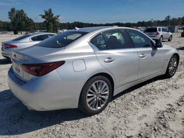 JN1EV7AR0JM443775 - 2018 INFINITI Q50 LUXE SILVER photo 3