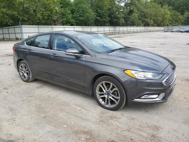 3FA6P0T92HR235601 - 2017 FORD FUSION SE CHARCOAL photo 4