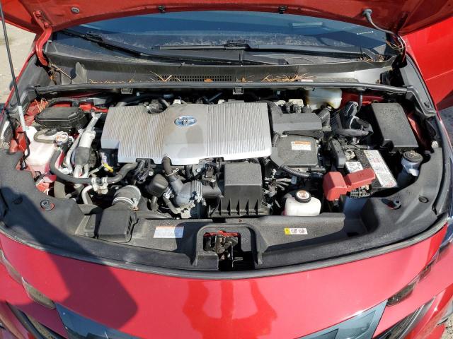 JTDKAMFPXM3180934 - 2021 TOYOTA PRIUS PRIM LE RED photo 11