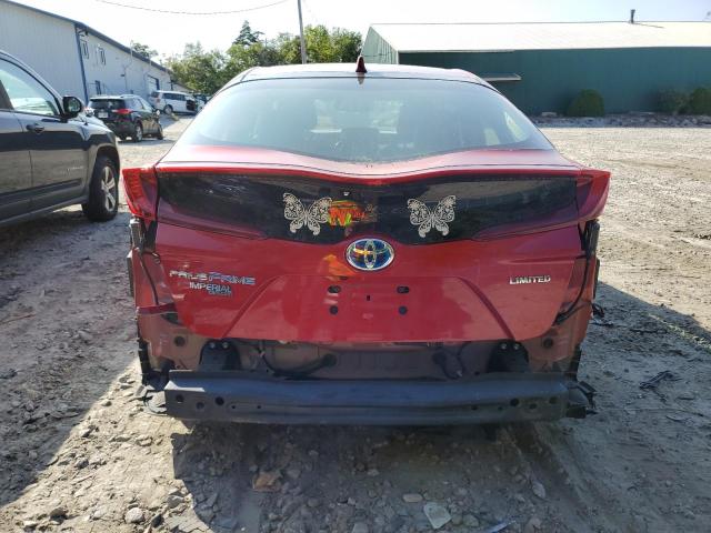 JTDKAMFPXM3180934 - 2021 TOYOTA PRIUS PRIM LE RED photo 6