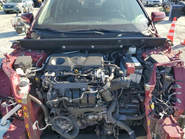 JTMW1RFV9KJ011655 - 2019 TOYOTA RAV4 XLE ბურგუნდია ფოტო 12