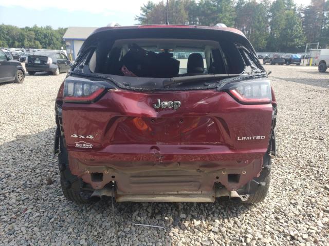 1C4PJMDNXKD294995 - 2019 JEEP CHEROKEE LIMITED RED photo 6