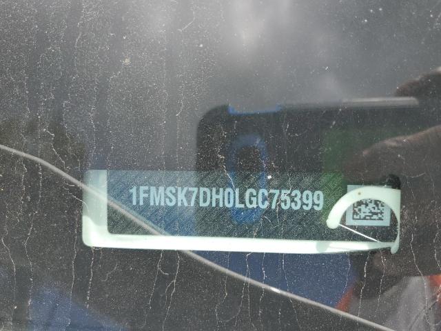 1FMSK7DH0LGC75399 - 2020 FORD EXPLORER XLT Белый фото 14