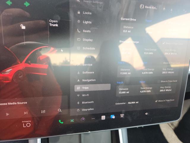 5YJ3E1EA3KF308130 - 2019 TESLA MODEL 3 ნაცრისფერი ფოტო 9