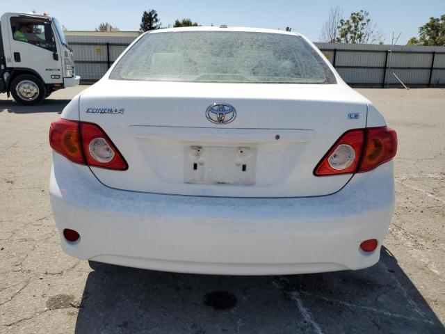 JTDBL40E099054460 - 2009 TOYOTA COROLLA BASE WHITE photo 6