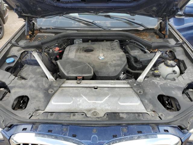 5UXTR9C52JLD67031 - 2018 BMW X3 XDRIVE30I BLUE photo 12