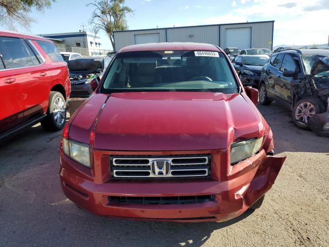 2HJYK164X6H539271 - 2006 HONDA RIDGELINE RTS BURGUNDY photo 5