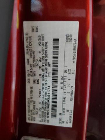 1FMCU9HD9KUB41783 - 2019 FORD ESCAPE SEL برغندي صورة 13