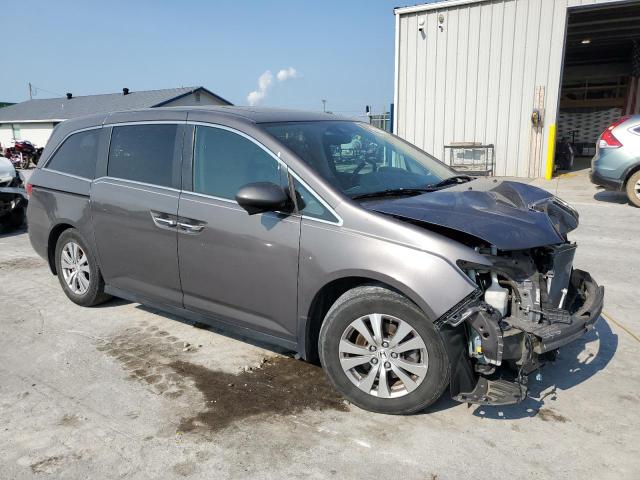 5FNRL5H65FB114929 - 2015 HONDA ODYSSEY EXL GRAY photo 4