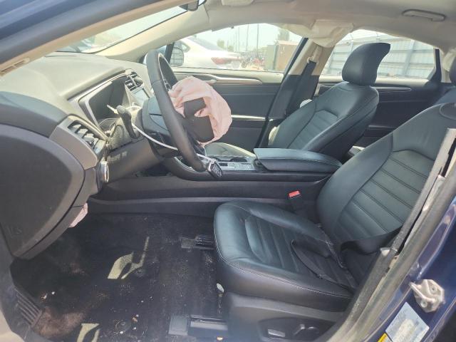 3FA6P0HD6JR200787 - 2018 FORD FUSION SE BLUE photo 7