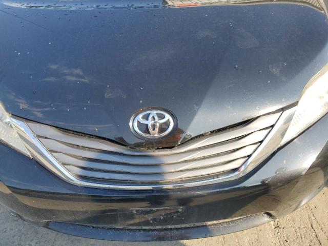 5TDYK3DC9DS387198 - 2013 TOYOTA SIENNA XLE BLACK photo 12