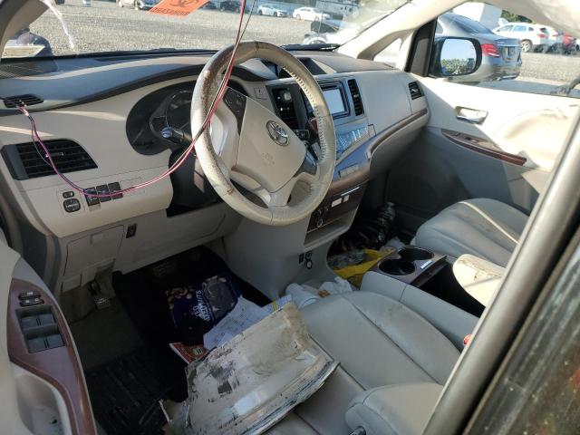 5TDYK3DC9DS387198 - 2013 TOYOTA SIENNA XLE BLACK photo 8