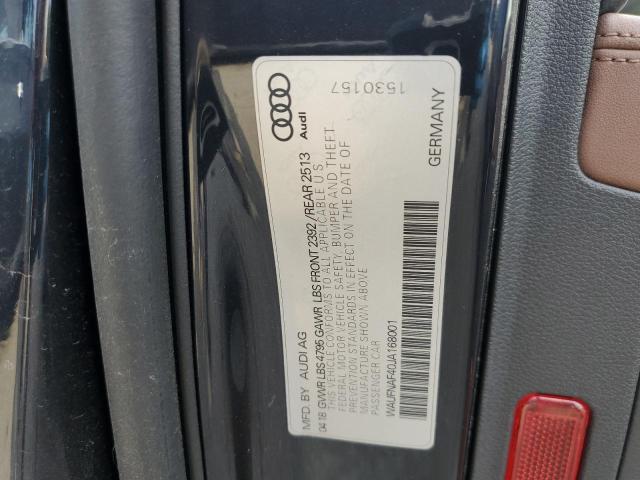 WAUFNAF40JA168001 - 2018 AUDI A4 PRESTIGE BLACK photo 12