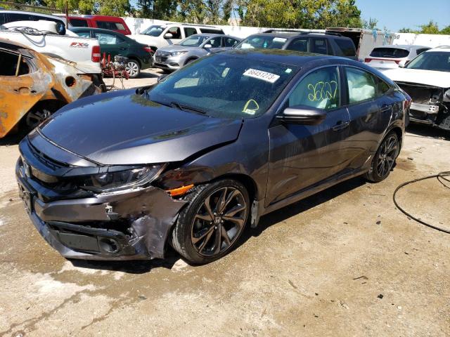 2HGFC2F80MH556628 - 2021 HONDA CIVIC SPORT CHARCOAL photo 1