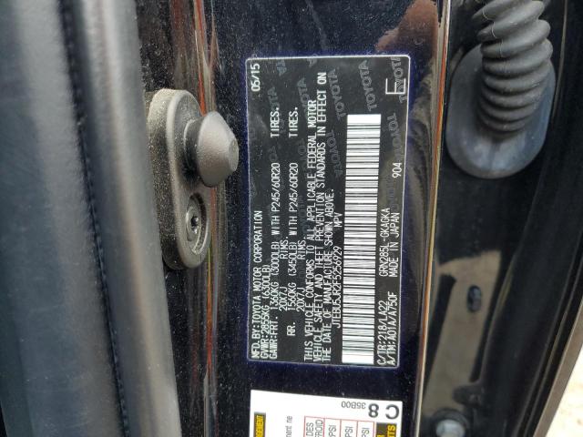 JTEBU5JR2F5256929 - 2015 TOYOTA 4RUNNER SR5/SR5 PREMIUM BLACK photo 13