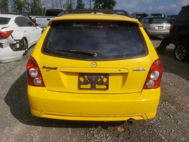 JM1BJ245021524592 - 2002 MAZDA PROTEGE PR5 YELLOW photo 6