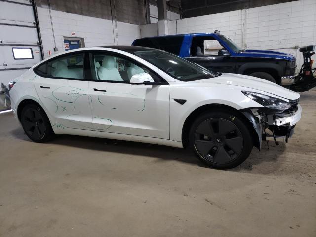 5YJ3E1EA5PF570223 - 2023 TESLA MODEL 3 WHITE photo 4