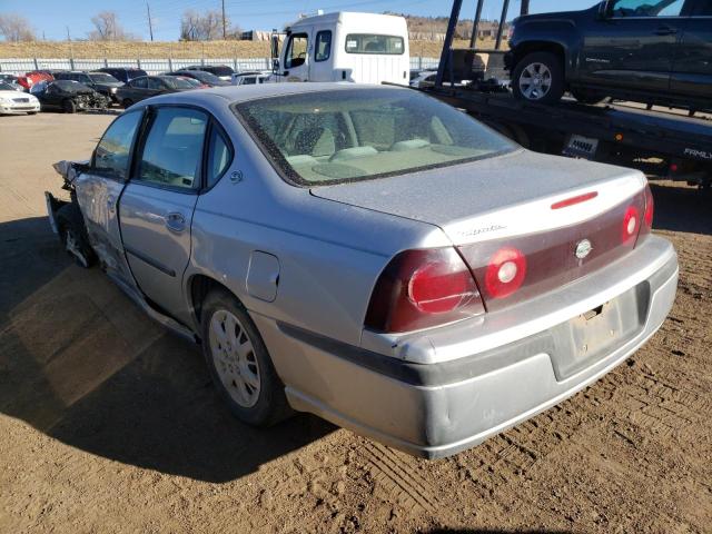 2G1WF55E129186479 - 2002 CHEVROLET IMPALA SILVER photo 3