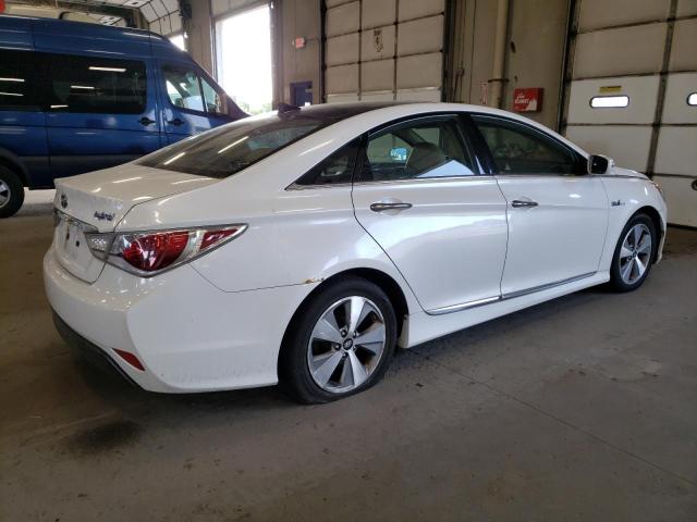 KMHEC4A43CA023997 - 2012 HYUNDAI SONATA HYBRID WHITE photo 3