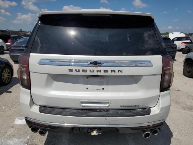 1GNSCFKD7MR133771 - 2021 CHEVROLET SUBURBAN C1500 PREMIER WHITE photo 6